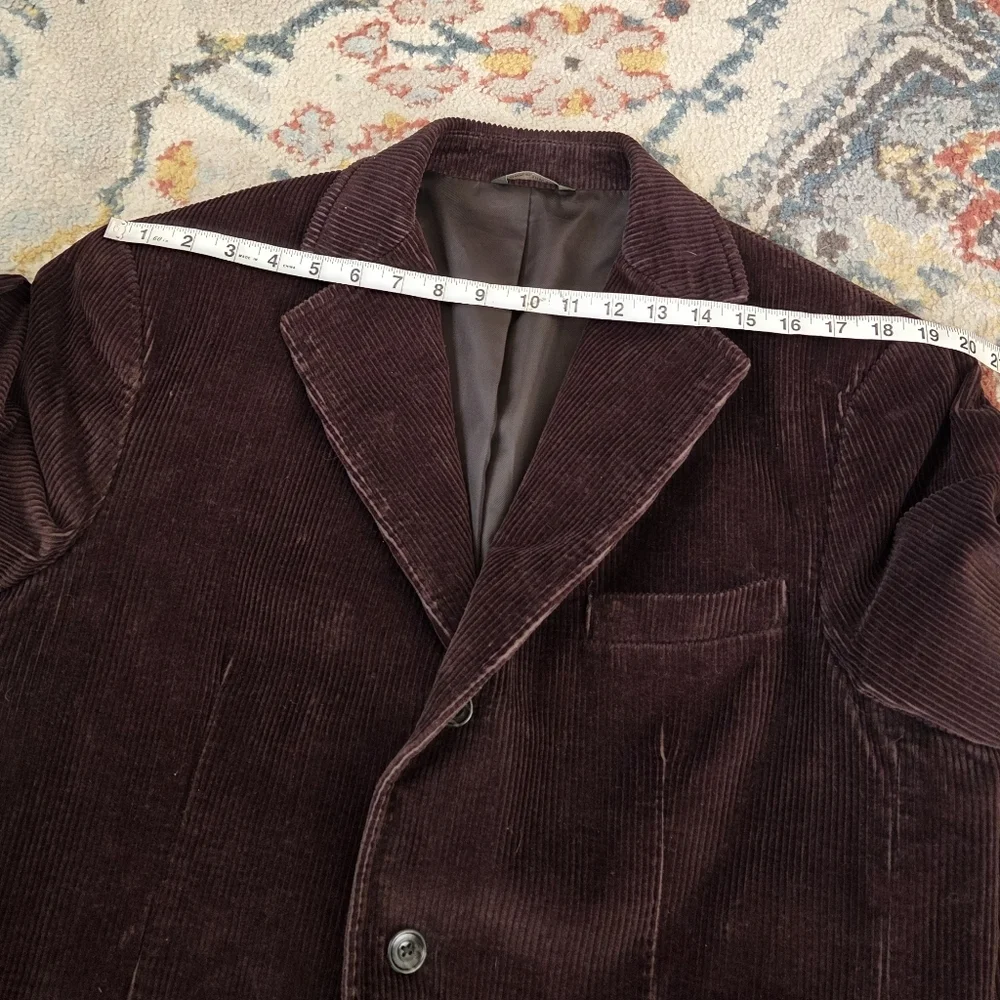 Eddie Bauer Vintage Corduroy Blazer Jacket Men's Medium Brown Notched Lapels‎